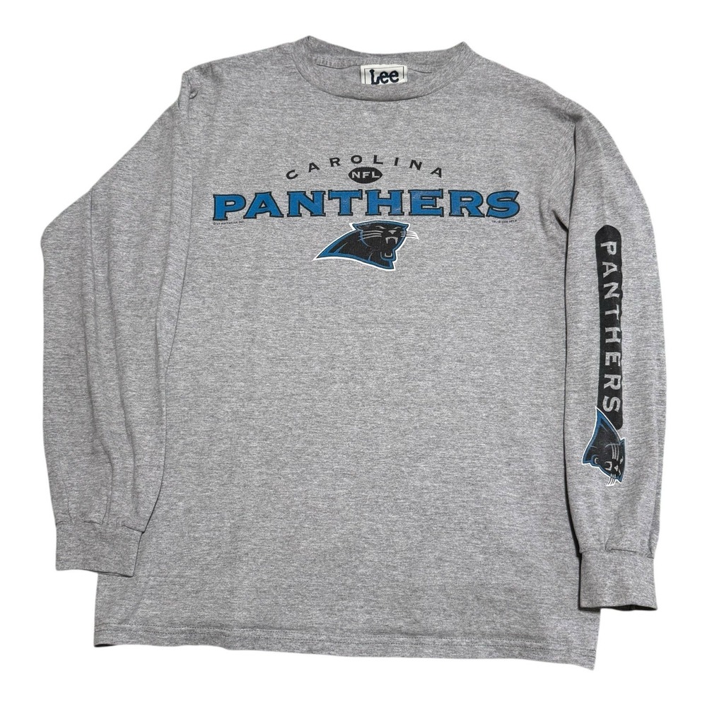 Vintage Lee Sport 2000 Carolina Panthers Long‎ Sleeve Shirt Youth Large